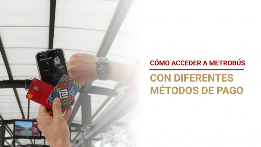 Conoce las diferentes formas de acceso y recarga en Metrobús